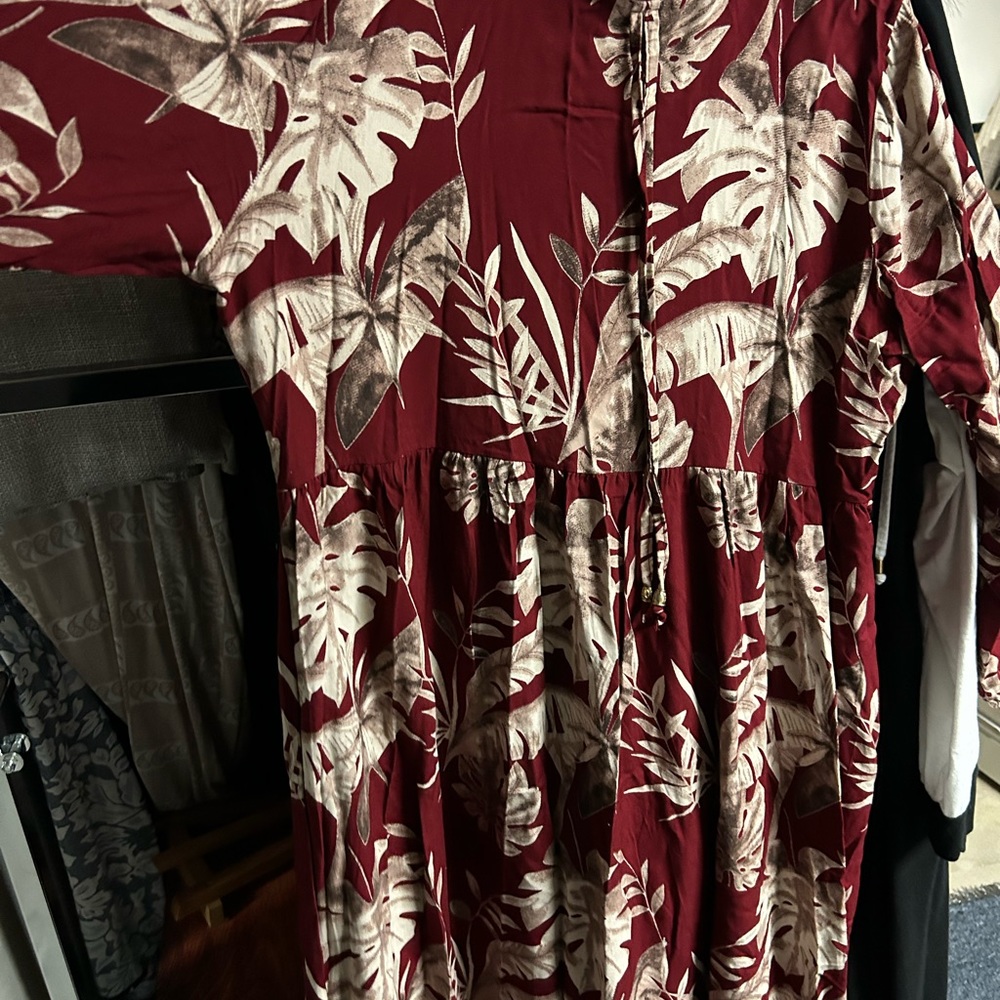 Full length Viscose dress - tiered style